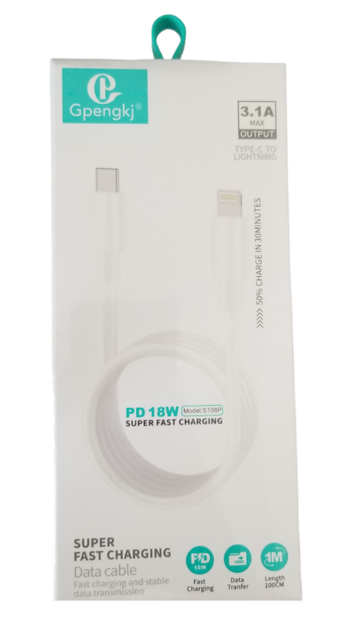 USB kabel Type-C pro IOS 18W (12ks/bal )